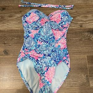 Lilly Pulitzer Women’s Layne Multicolored One Piece Swimsuit Size 10
